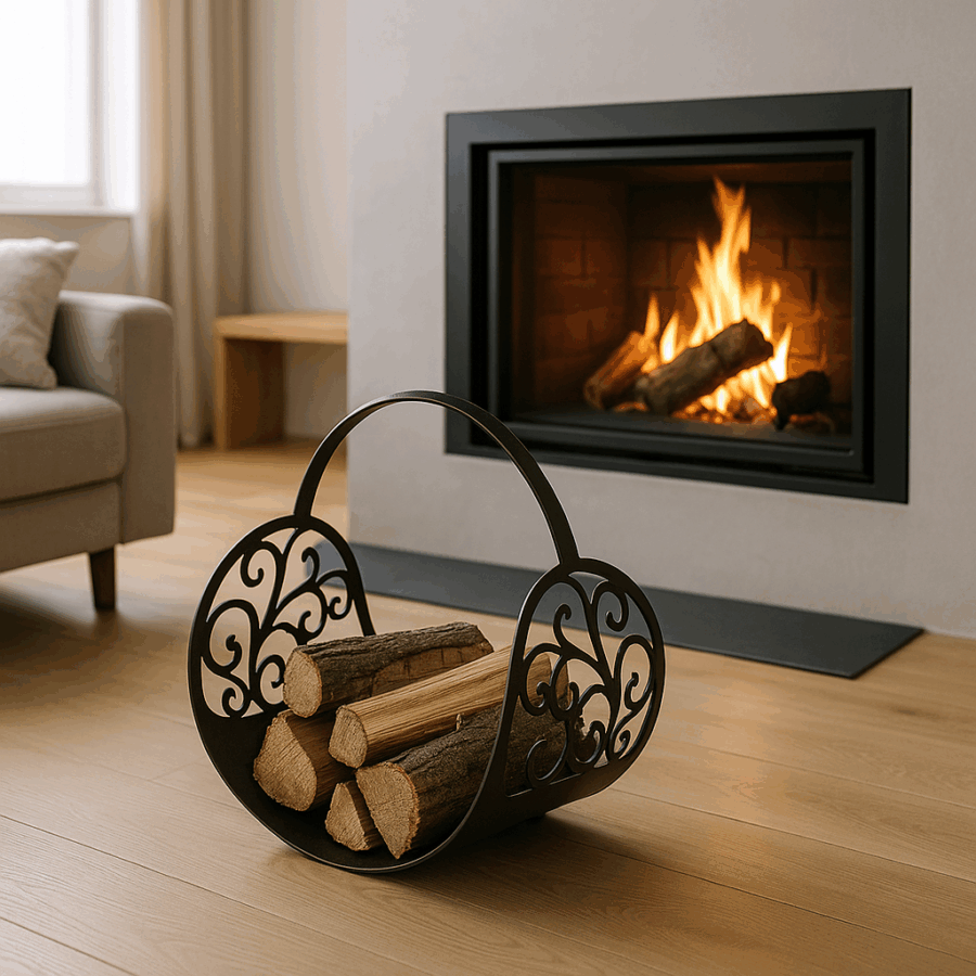 Designový koš na dřevo